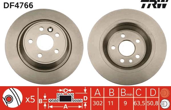 TRW DF4766 - Bremžu diski onlydrive.pro