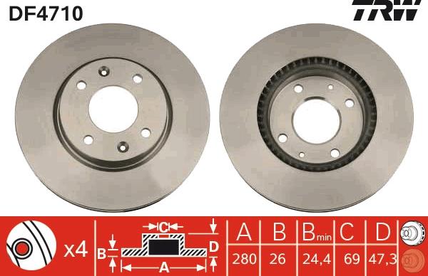 TRW DF4710 - Jarrulevy onlydrive.pro