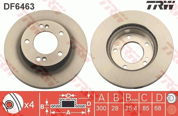 TRW DF6463 - Brake Disc onlydrive.pro