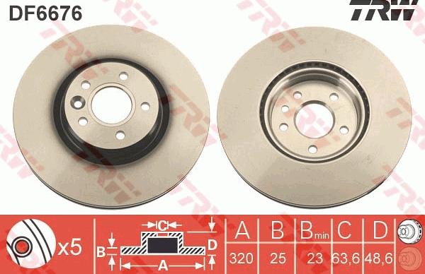 TRW DF6676S - Piduriketas onlydrive.pro