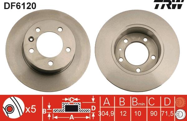 TRW DF6120 - Jarrulevy onlydrive.pro