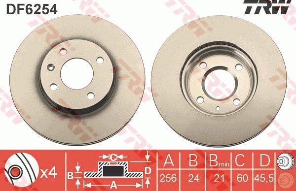 TRW DF6254 - Piduriketas onlydrive.pro