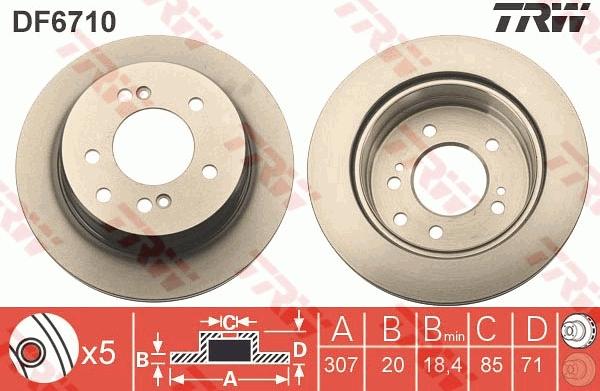 TRW DF6710 - Brake Disc onlydrive.pro