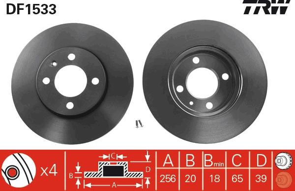 TRW DF1533 - Brake Disc onlydrive.pro