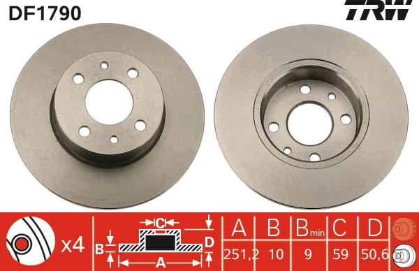 TRW DF1790 - Piduriketas onlydrive.pro