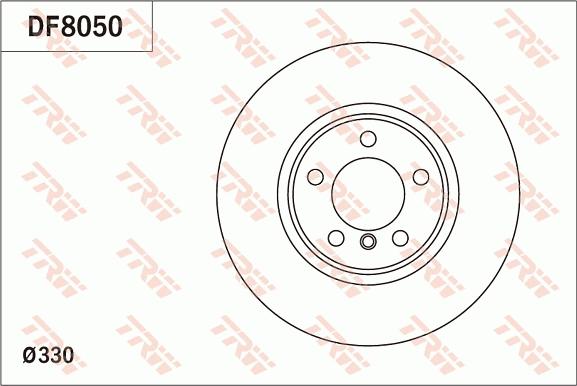 TRW DF8050 - Brake Disc onlydrive.pro