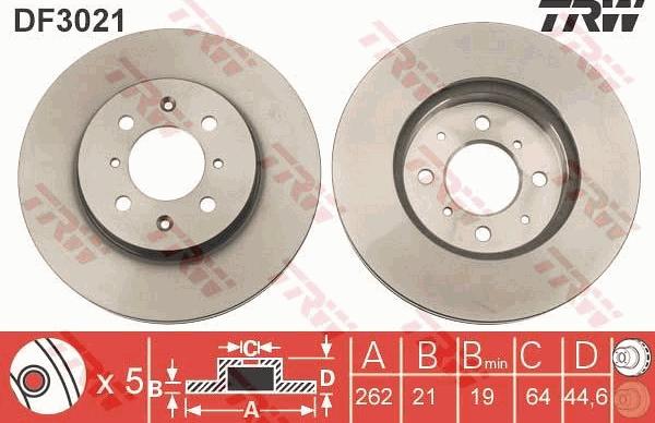 TRW DF3021 - Bremžu diski onlydrive.pro