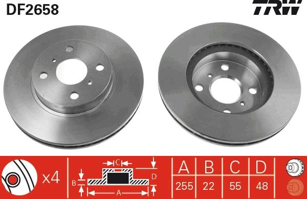 TRW DF2658 - Brake Disc onlydrive.pro