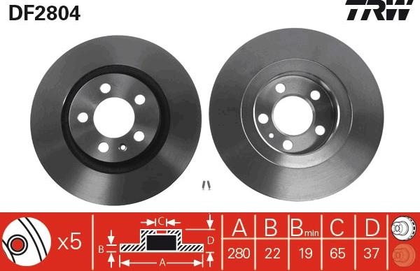 TRW DF2804 - Jarrulevy onlydrive.pro