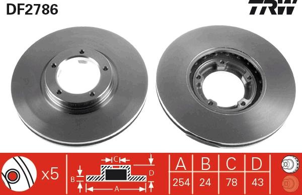 TRW DF2786 - Piduriketas onlydrive.pro