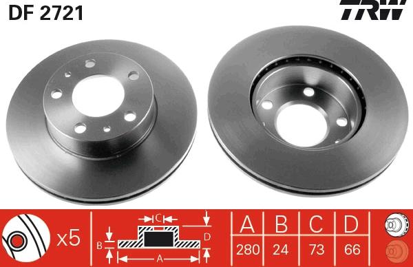 TRW DF2721 - Piduriketas onlydrive.pro