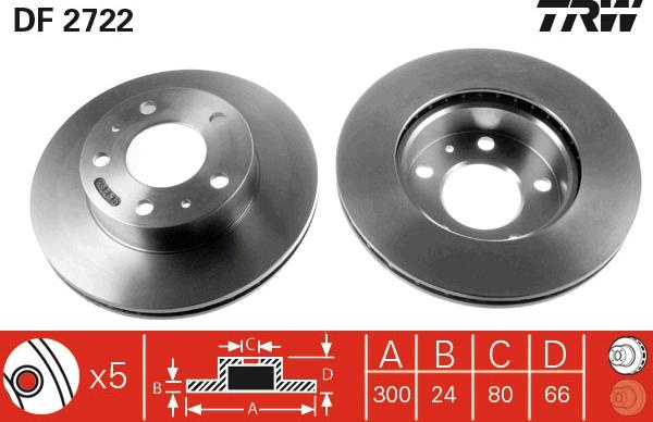 TRW DF2722 - Piduriketas onlydrive.pro