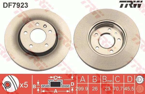 TRW DF7923 - Brake Disc onlydrive.pro