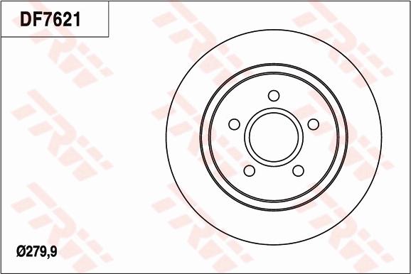 TRW DF7621 - Brake Disc onlydrive.pro