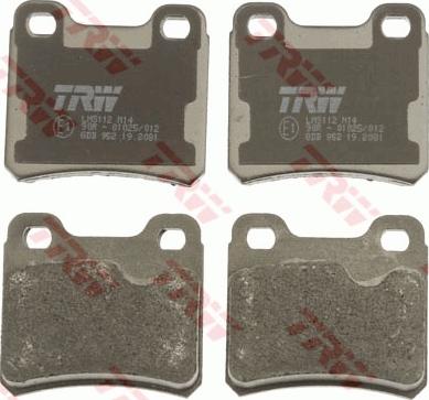 TRW GDB952 - Brake Pad Set, disc brake onlydrive.pro