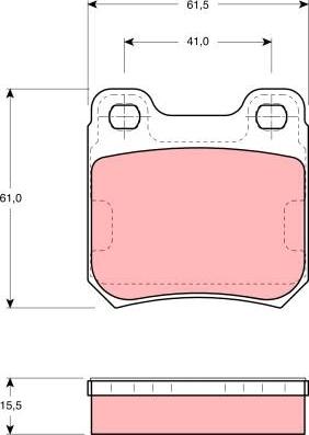 TRW GDB914 - Brake Pad Set, disc brake onlydrive.pro