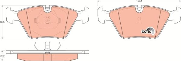 TRW GDB916 - Brake Pad Set, disc brake onlydrive.pro