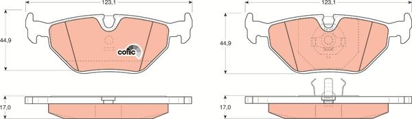 TRW GDB917 - Brake Pad Set, disc brake onlydrive.pro