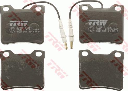 TRW GDB985 - Brake Pad Set, disc brake onlydrive.pro