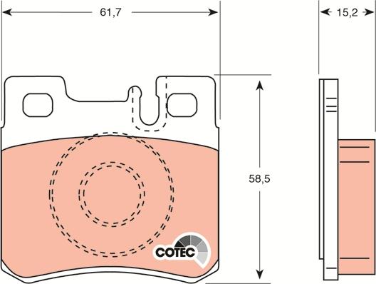 TRW GDB987 - Brake Pad Set, disc brake onlydrive.pro