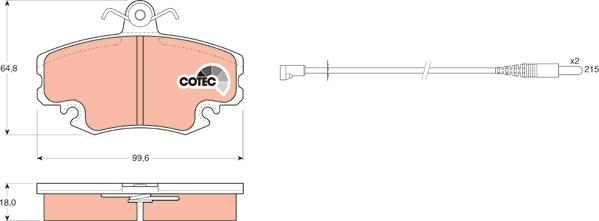 TRW GDB400 - Brake Pad Set, disc brake onlydrive.pro