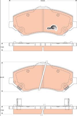 TRW GDB4144 - Brake Pad Set, disc brake onlydrive.pro