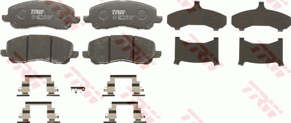 TRW GDB4142 - Brake Pad Set, disc brake onlydrive.pro