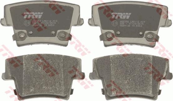 TRW GDB4135 - Brake Pad Set, disc brake onlydrive.pro
