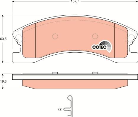 TRW GDB4133 - Brake Pad Set, disc brake onlydrive.pro