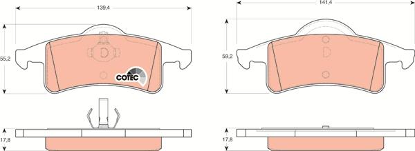 TRW GDB4127 - Brake Pad Set, disc brake onlydrive.pro