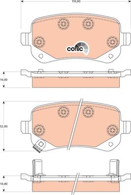 TRW GDB4176 - Piduriklotsi komplekt,ketaspidur onlydrive.pro