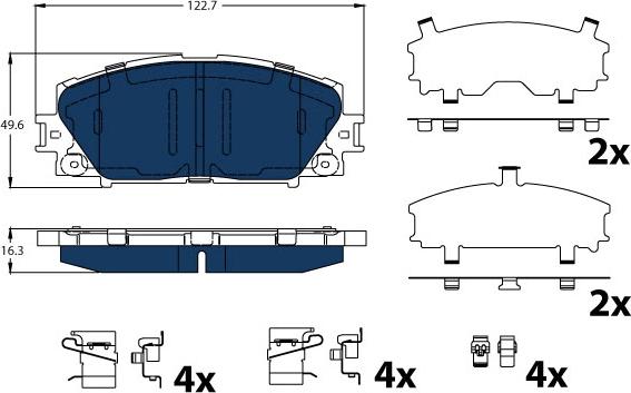 TRW GDB4173BTE - Brake Pad Set, disc brake onlydrive.pro