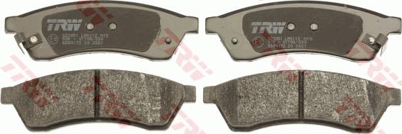 TRW GDB4172 - Brake Pad Set, disc brake onlydrive.pro