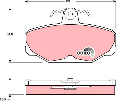 TRW GDB472 - Brake Pad Set, disc brake onlydrive.pro