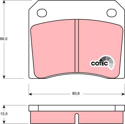 TRW GDB557 - Brake Pad Set, disc brake onlydrive.pro