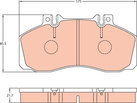 TRW GDB5050 - Brake Pad Set, disc brake onlydrive.pro