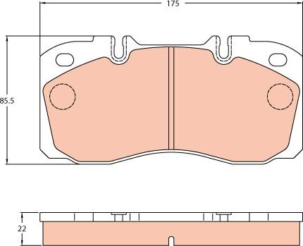 TRW GDB5068 - Brake Pad Set, disc brake onlydrive.pro