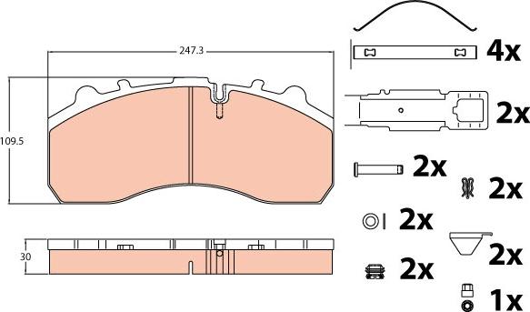 TRW GDB5067 - Brake Pad Set, disc brake onlydrive.pro