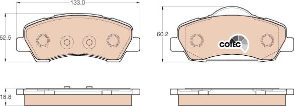 TRW GDB1992 - Brake Pad Set, disc brake onlydrive.pro