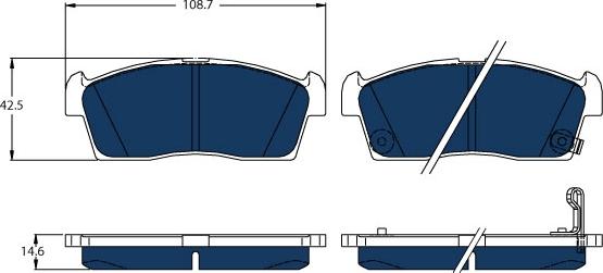 TRW GDB1940BTE - Brake Pad Set, disc brake onlydrive.pro