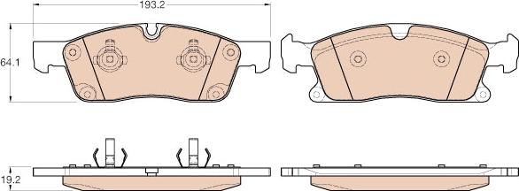 TRW GDB1955 - Brake Pad Set, disc brake onlydrive.pro