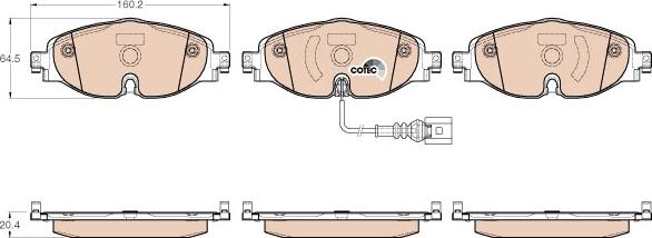 TRW GDB1956 - Brake Pad Set, disc brake onlydrive.pro