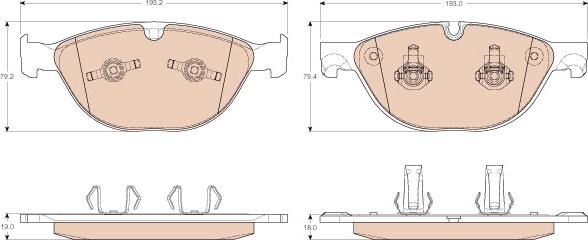 TRW GDB1963 - Brake Pad Set, disc brake onlydrive.pro