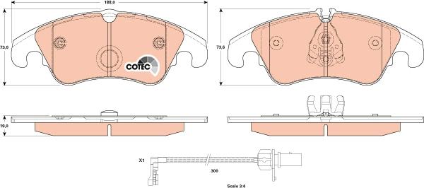 TRW GDB1908 - Brake Pad Set, disc brake onlydrive.pro