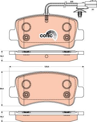 TRW GDB1903 - Brake Pad Set, disc brake onlydrive.pro