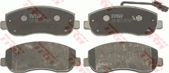 TRW GDB1910 - Brake Pad Set, disc brake onlydrive.pro