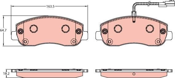 TRW GDB1910 - Brake Pad Set, disc brake onlydrive.pro