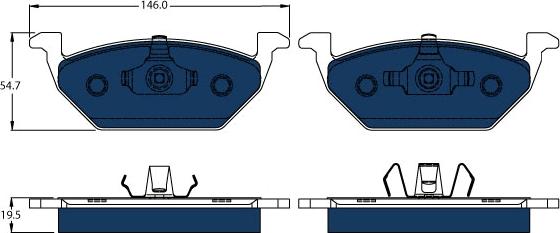 TRW GDB1984BTE - Brake Pad Set, disc brake onlydrive.pro