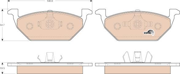 TRW GDB1984 - Brake Pad Set, disc brake onlydrive.pro