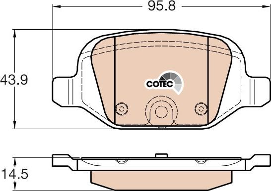 TRW GDB1981 - Brake Pad Set, disc brake onlydrive.pro